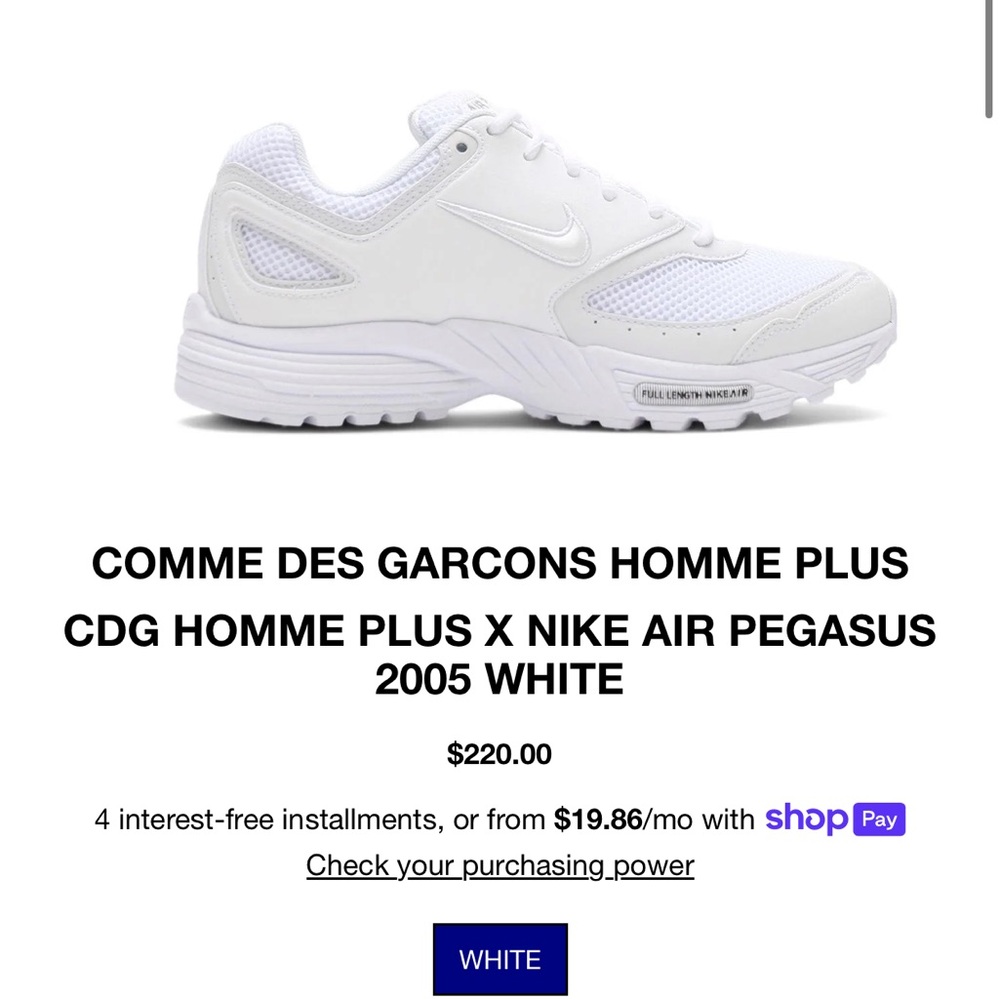 Nike x Comme Des Garcons
× Supreme
